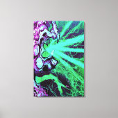 Alienlaserogen met een reptielenknobbel canvas afdruk (Voorkant)