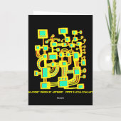 Alienmachine - Birthday Kaart (Achterkant)