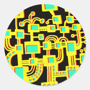 Alienmachine Ronde Sticker