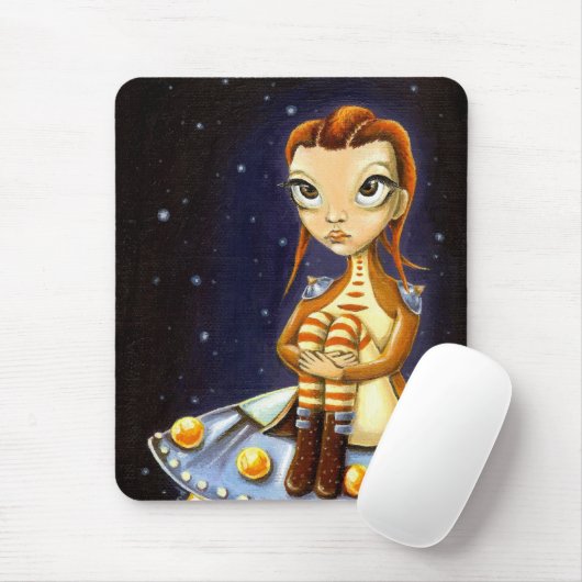 Alienmeisje Muismat (Met muis)