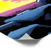 Alienplaneet, buitenaardse oorlogsmachine | AI Art Poster (Hoek)