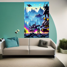 Alienplaneet, buitenaardse oorlogsmachine | AI Art