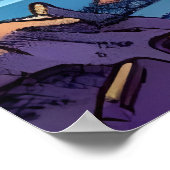 Alienplaneet, buitenaardse vliegmachine | AI Art P Poster (Hoek)