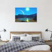 Alienplaneet Canvas Afdruk (Insitu (Slaapkamer))