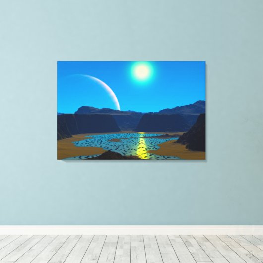 Alienplaneet Canvas Afdruk (Insitu (Houten vloer))