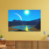 Alienplaneet Canvas Afdruk (Insitu (Woonkamer))