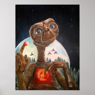 Alienportret geschilderd door Alfred Fox Poster