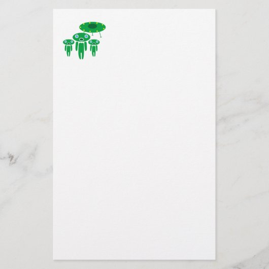 Aliens-aankomst Briefpapier (Voorkant)