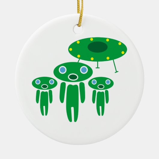 Aliens-aankomst Keramisch Ornament (Voorkant)