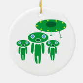 Aliens-aankomst Keramisch Ornament (Achterkant)