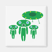 Aliens-aankomst Magneet (Voorkant)
