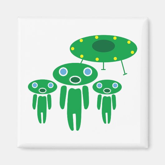 Aliens-aankomst Magneet (Voorkant)