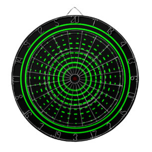 Aliens Alarm Green Gamma Light Dartboard Dartbord