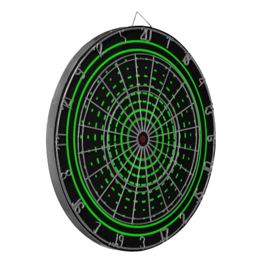 Aliens Alarm Green Gamma Light Dartboard Dartbord (Voorkant Links)