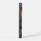 Aliens and Dinosaurs Under Crimson Skies iPhone 15 Case (Rechterkant)