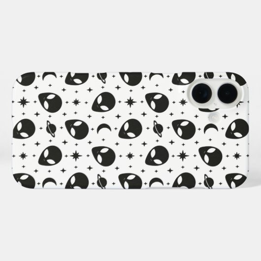 Aliens and Stars Case-Mate iPhone Case (Achterkant (horizontaal))