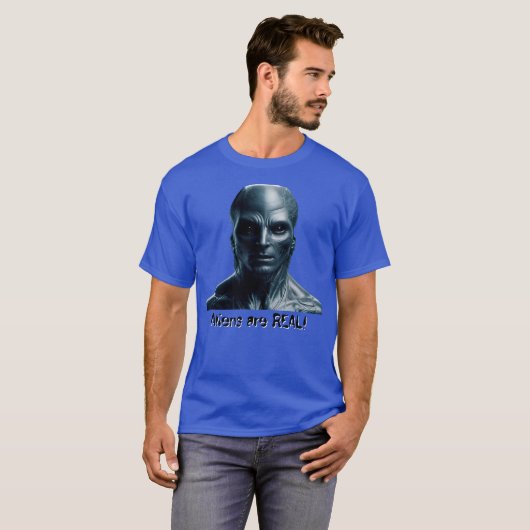 Aliens are REAL! T-shirt (Voorkant volledig)