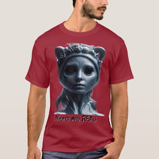 Aliens are REAL! T-shirt (Voorkant)