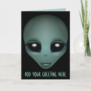 Aliens Art-kaarten Invitatie Aangepaste Halloween-