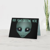 Aliens Art-kaarten Invitatie Aangepaste Halloween- (Voorkant)