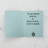 Aliens Art Kaarten Uitnodiging tot aangepaste hall (Binnen)