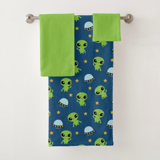 Aliens Bath Towel set Bad Handdoek (Insitu)