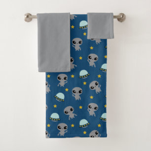 Aliens Bath Towel set Bad Handdoek