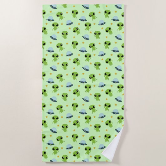 Aliens Beach Towel Strandlaken (Voorkant)