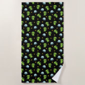 Aliens Beach Towel Strandlaken (Voorkant)