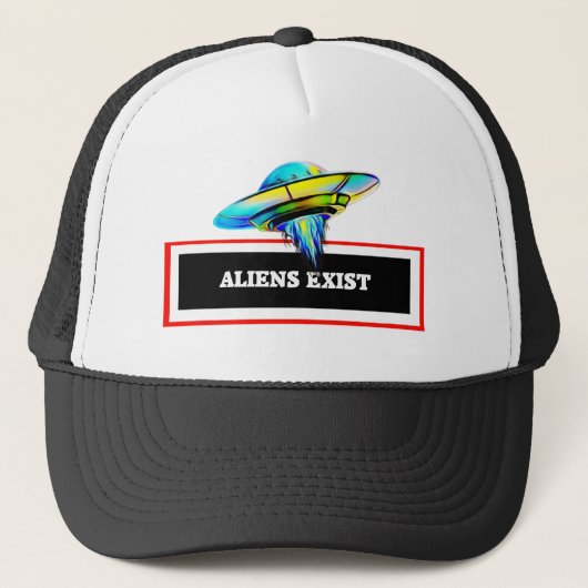 Aliens bestaan trucker pet (Voorkant)
