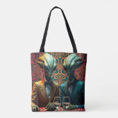 Aliens bij de club tote bag (Achterkant)