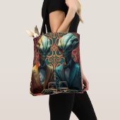 Aliens bij de club tote bag (Dichtbij)