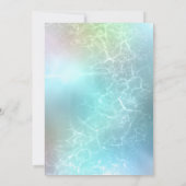 Aliens Blauwgroen Waterverf 3e verjaardagsfeestje Kaart (Achterkant)