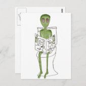 Aliens blootgesteld briefkaart (Voorkant / Achterkant)