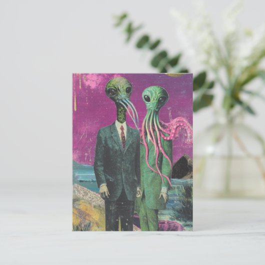 Aliens Briefkaart (Staand voorkant)