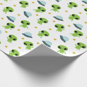 Aliens Cadeaupapier