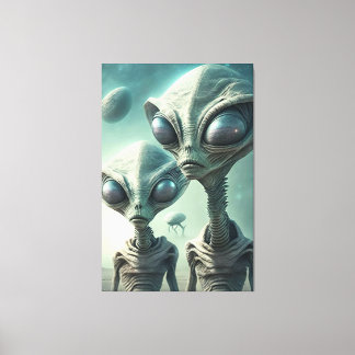 Aliens! Canvas Afdruk