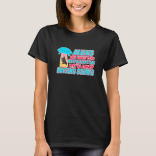 Aliens die Koeien ontvoeren moeten gokker zijn T-shirt