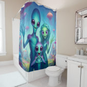 Aliens Douchegordijn (In situ)