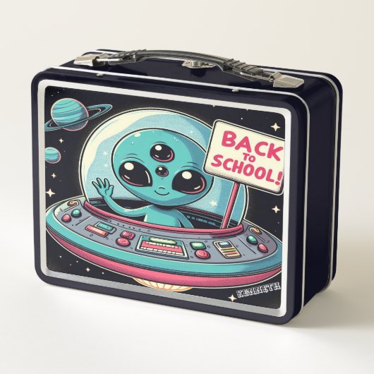 Alien's eerste schooldag (Achterkant)