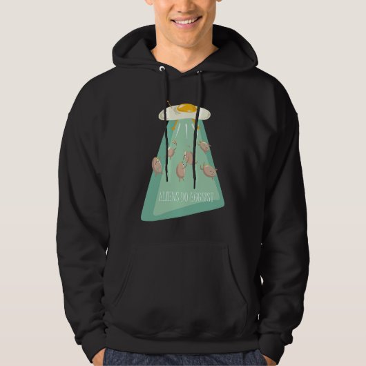 Aliens Eggs Ship  Alien Saying  for Kids Youth Hoodie (Voorkant)