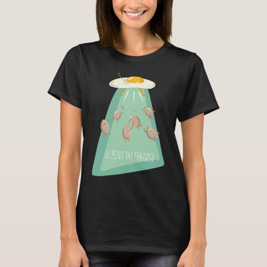Aliens Eggs Ship Alien Saying for Kids Youth T-shirt (Voorkant)