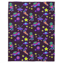 Aliens en sterren in de buitenruimte