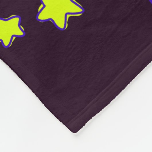 Aliens en sterren in de buitenruimte fleece deken (Hoek)