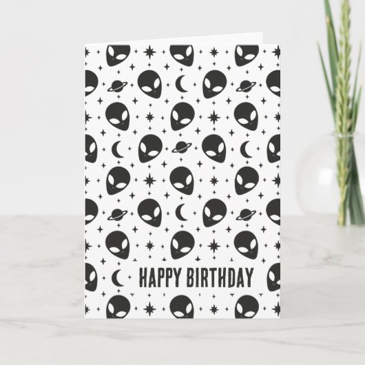 Aliens en sterren kaart (Voorkant)