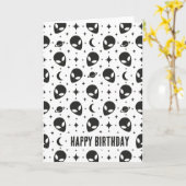 Aliens en sterren kaart (Gele Bloem)