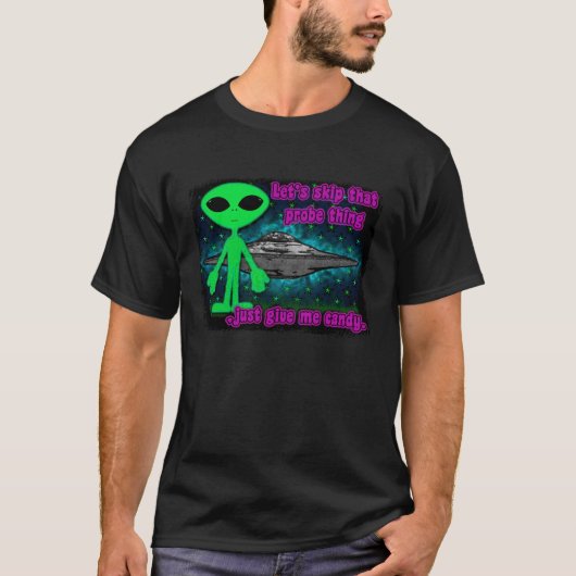 Aliens en UFO's T-shirt (Voorkant)
