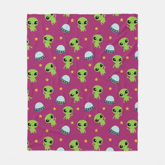 Aliens Fleece Blanket Deken (Voorkant)