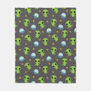 Aliens Fleece Blanket Deken