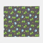 Aliens Fleece Blanket Deken (Voorkant (Horizontaal))